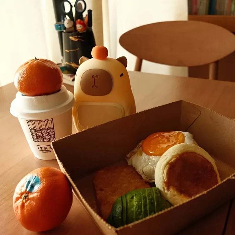 Capybara Akıllı Alarm Saat – Gece Lambası & Titreşimli Uyanma