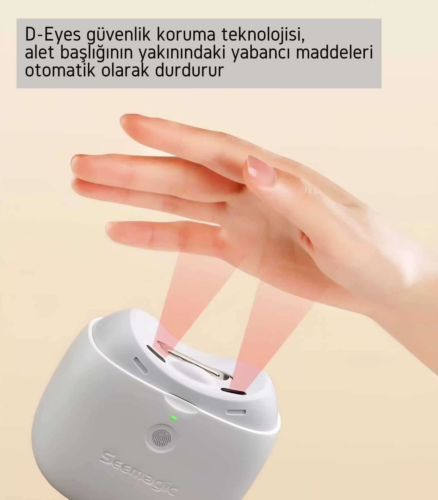 Seemagic Akıllı Elektrikli Otomatik Tırnak Makası Pro, Işıklı Tırnak Kesici, Manikür, Bebek ve Yetişkin Bakımı İçin Tırnak Makası Aletleri