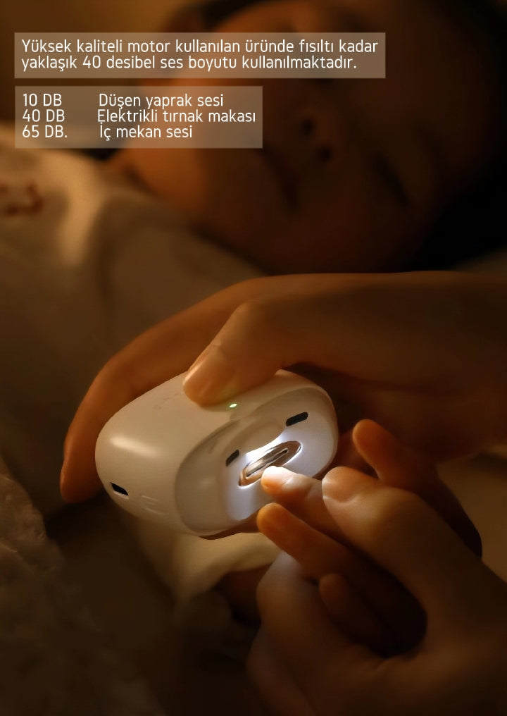 Seemagic Akıllı Elektrikli Otomatik Tırnak Makası Pro, Işıklı Tırnak Kesici, Manikür, Bebek ve Yetişkin Bakımı İçin Tırnak Makası Aletleri