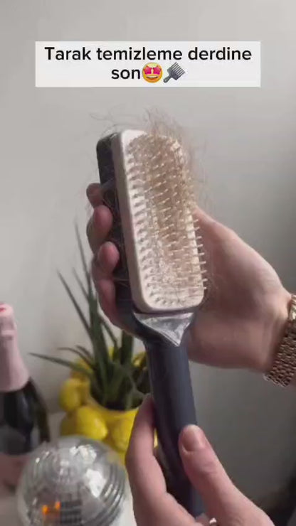 Kendinden Temizlemeli Saç Fırçası